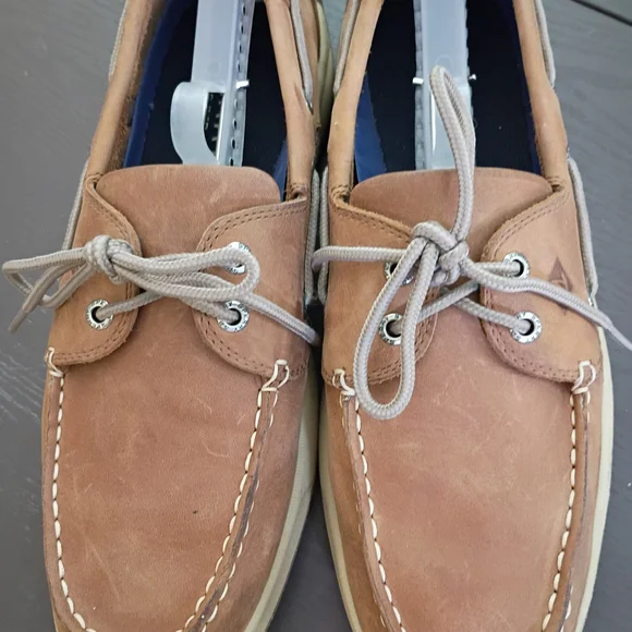 Sperry Men's Brown Suede Boat Shoes Like NEW Size 10 Medium - Picture 4 of 7